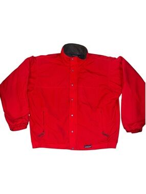 Vintage 80s/90s Red Patagonia Shelled Synchilla, fleece lined sz L
